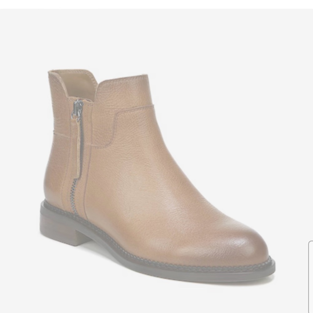 Franco Sarto Women's Halford Booties Brown Leather Zip size 5 original price $45